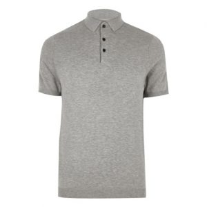 grey classic polo shirt
